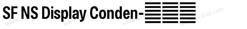 SF NS Display Conden字体转换